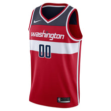 Load image into Gallery viewer, 00 - Men's Fanatics Branded Red Washington Wizards Fast Break Custom Replica Jersey - Icon Edition- Red