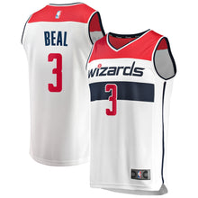 Load image into Gallery viewer, 03 - Men's Fanatics Branded Bradley Beal White Washington Wizards Fast Break Replica Jersey - Association Edition - White