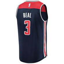 Load image into Gallery viewer, 03 - Men's Fanatics Branded Bradley Beal Navy Washington Wizards Fast Break Replica Jersey - Statement Edition -Navy