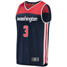 Load image into Gallery viewer, 03 - Youth Fanatics Branded Bradley Beal Navy Washington Wizards Fast Break Replica Jersey - Statement Edition- Navy