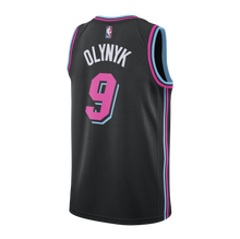 Load image into Gallery viewer, 09 - Kelly Olynyk Nike Miami Heat Vice Nights Swingman Jersey - Black