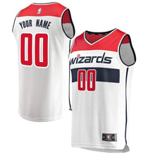Load image into Gallery viewer, 00 - Youth Fanatics Branded White Washington Wizards Fast Break Custom Replica Jersey - Association Edition - White