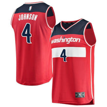 Load image into Gallery viewer, 04 - Men's Fanatics Branded Wesley Johnson Red Washington Wizards Fast Break Replica Jersey – Icon Edition - Red