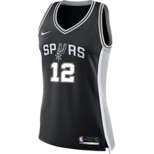 Load image into Gallery viewer, 12 - Aldridge San Antonio Spurs Women's Nike Custom Personalized Icon Swingman Jersey - Black