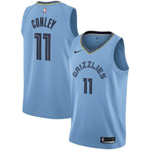 Load image into Gallery viewer, 11 - Men's Nike Mike Conley Light Memphis Grizzlies Replica Swingman Jersey - Statement Edition - Blue