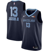 Load image into Gallery viewer, 13 - Men's Nike Jaren Jackson Jr. Memphis Grizzlies Swingman Sponsor Patch Jersey – Icon Edition - Navy