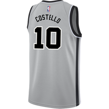 Load image into Gallery viewer, 10 - Costello San Antonio Spurs Men's Nike 2018-19 Statement Edition Swingman Personalized Jersey  - Grey