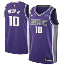 Load image into Gallery viewer, 10 - Men's Nike Frank Mason III Purple Sacramento Kings Swingman Sponsor Patch Jersey - Icon Edition
