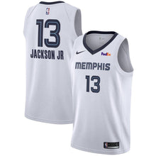Load image into Gallery viewer, 13 - Men's Nike Jaren Jackson Jr. Memphis Grizzlies Swingman Sponsor Patch Jersey - Association Edition - White
