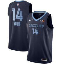 Load image into Gallery viewer, 14 - Men's Nike Doral Moore Memphis Grizzlies Swingman Sponsor Patch Jersey – Icon Edition - Navy
