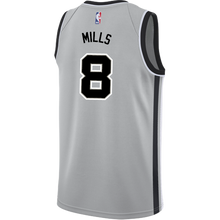 Load image into Gallery viewer, 8 - Mills San Antonio Spurs Men's Nike 2018-19 Statement Edition Swingman Personalized Jersey  - Grey