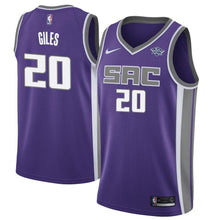 Load image into Gallery viewer, 20 - Men's Nike Harry Giles Purple Sacramento Kings Swingman Sponsor Patch Jersey - Icon Edition