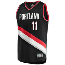 Load image into Gallery viewer, 11- Meyers Leonard Portland Trail Blazers Fast Break Team Color Player Jersey - Icon Edition - Black