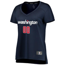 Load image into Gallery viewer, 00 - Women's Fanatics Branded Navy Washington Wizards Fast Break Replica Custom Jersey – Statement Edition - Navy
