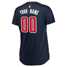 Load image into Gallery viewer, 00 - Women's Fanatics Branded Navy Washington Wizards Fast Break Replica Custom Jersey – Statement Edition - Navy