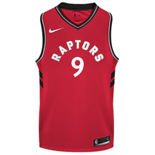 Load image into Gallery viewer, 09 - Raptors Adult Swingman Icon Jersey - Ibaka - Red