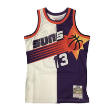 Load image into Gallery viewer, 13 - Nba Phoenix Suns Steve Nash Mitchell &amp; Ness Split Retro Swingman Jersey - White