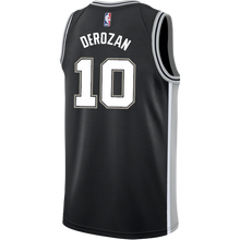 Load image into Gallery viewer, 10 - Derozan San Antonio Spurs Men's Nike Custom Personalized Icon Swingman Jersey - Black