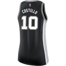 Load image into Gallery viewer, 10 - Costello San Antonio Spurs Women's Nike Custom Personalized Icon Swingman Jersey - Black