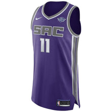 Load image into Gallery viewer, 11 - Men's Nike Yogi Ferrell Purple Sacramento Kings Authentic Sponsor Patch Jersey – Icon Edition