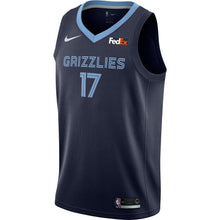Load image into Gallery viewer, 17 - Men's Nike Garrett Temple Memphis Grizzlies Swingman Sponsor Patch Jersey – Icon Edition - Navy