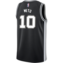 Load image into Gallery viewer, 10 - Metu San Antonio Spurs Men's Nike Custom Personalized Icon Swingman Jersey - Black