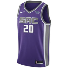Load image into Gallery viewer, 20 - Men's Nike Harry Giles Purple Sacramento Kings Swingman Sponsor Patch Jersey - Icon Edition