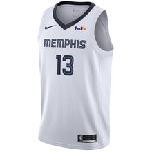 Load image into Gallery viewer, 13 - Men's Nike Jaren Jackson Jr. Memphis Grizzlies Swingman Sponsor Patch Jersey - Association Edition - White