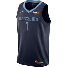 Load image into Gallery viewer, 1 - Men's Nike Kyle Anderson Memphis Grizzlies Swingman Sponsor Patch Jersey – Icon Edition - Navy