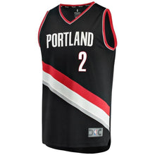 Load image into Gallery viewer, 2 - Wade Baldwin IV Portland Trail Blazers Fast Break Team Color Player Jersey - Icon Edition - Black