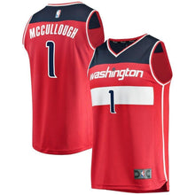 Load image into Gallery viewer, 01 - Youth Fanatics Branded Chris McCullough Red Washington Wizards Fast Break Player Jersey - Icon Edition - Red