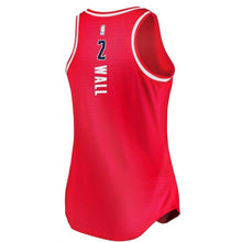 Load image into Gallery viewer, 02 - Women's Fanatics Branded John Wall Red Washington Wizards Fast Break Tank Jersey - Icon Edition - Red