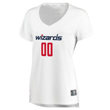 Load image into Gallery viewer, 00 - Women's Fanatics Branded White Washington Wizards Fast Break Custom Replica Jersey - Association Edition - White