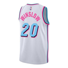 Load image into Gallery viewer, 20 - Justise Winslow Nike Miami Heat Vice Uniform City Edition Swingman Jersey - White