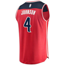 Load image into Gallery viewer, 04 - Youth Fanatics Branded Wesley Johnson Red Washington Wizards Fast Break Replica Jersey - Icon Edition - Red