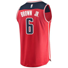 Load image into Gallery viewer, 06 - Men's Fanatics Branded Troy Brown Red Washington Wizards 2018 NBA Draft First Round Pick Fast Break Replica Jersey – Icon Edition - Red