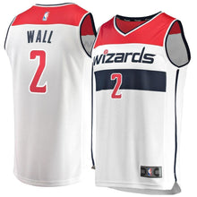 Load image into Gallery viewer, 02 - Men's Fanatics Branded John Wall White Washington Wizards Fast Break Replica Jersey - Association Edition - White