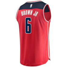 Load image into Gallery viewer, 06 - Men's Fanatics Branded Troy Brown Jr. Red Washington Wizards Fast Break Replica Jersey – Icon Edition - Red