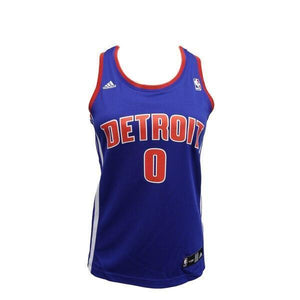 0 - Detroit Pistons Adidas Women's Drummond Jersey - Blue