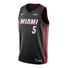 Load image into Gallery viewer, 05 - Derrick Jones Jr. Nike Miami Heat Icon Black Swingman Jersey - Black