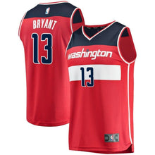 Load image into Gallery viewer, 13 - Men's Fanatics Branded Thomas Bryant Red Washington Wizards Fast Break Replica Jersey – Icon Edition - Red