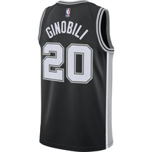 Load image into Gallery viewer, 20 - Manu Ginobili San Antonio Spurs Nike Men's Swingman Icon Jersey - Black