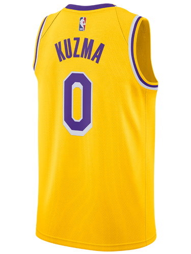 0 - Los Angeles Lakers Kyle Kuzma 2018-19 Icon Edition Swingman Jersey - Gold