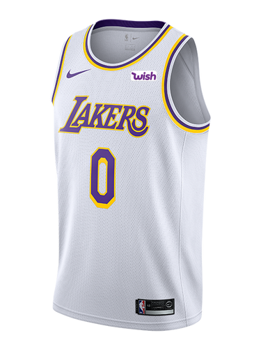 0 - Los Angeles Lakers Kyle Kuzma 2018-19 Association Edition Swingman Jersey - White