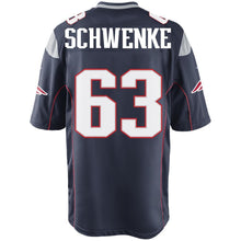 Load image into Gallery viewer, Nike Brian Schwenke #63 Game Jersey-Navy