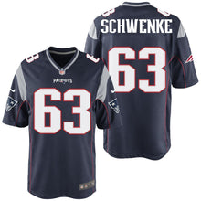 Load image into Gallery viewer, Nike Brian Schwenke #63 Game Jersey-Navy