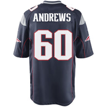 Load image into Gallery viewer, Nike David Andrews #60 Game Jersey-Navy