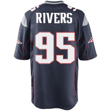 Load image into Gallery viewer, Nike Derek Rivers #95 Game Jersey-Navy