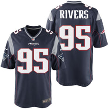 Load image into Gallery viewer, Nike Derek Rivers #95 Game Jersey-Navy