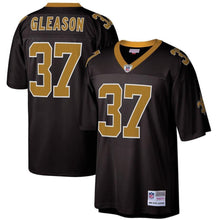 Load image into Gallery viewer, Mens Mitchell &amp; Ness Steve Gleason Black New Orleans Saints Retired Player Vintage Replica Jersey